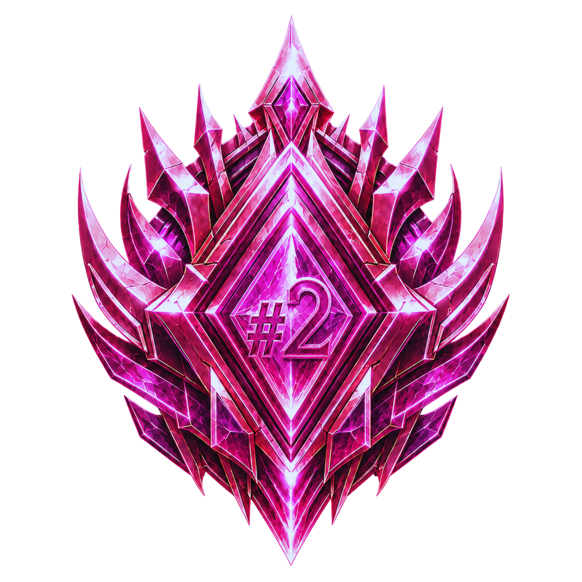 Top 2 rank badge